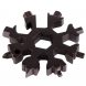 Многофункциональный мультитул SNOWFLAKE WRENCH TOO 18 в 1 Снежинка, Черный (YAB)