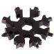 Багатофункціональний мультитул SNOWFLAKE WRENCH TOO 18 в 1 Сніжинка, Чорний (YAB)