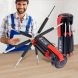Многофункциональная портативная отвертка Multi-Screwdriver Torch FZ-895, 8 в 1 с фонариком, Черный/Красный (YAB)