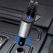Автомобільний зарядний пристрій Super Fast Charge PT16 з вольтметром 4в1Type-C, Lightning (О)