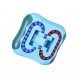 Головоломка-антистресс Magic Bean Cube 1688-1, Синий (YAB)