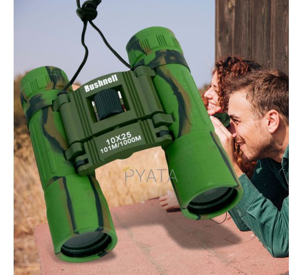  Бинокль туристический Bushnell 10х25 з чехлом (YAB)
