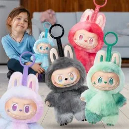 М'яка іграшка-брелок Labubu The Monsters кумедна фігурка-сюрприз для дітей Серія №3, 17 см