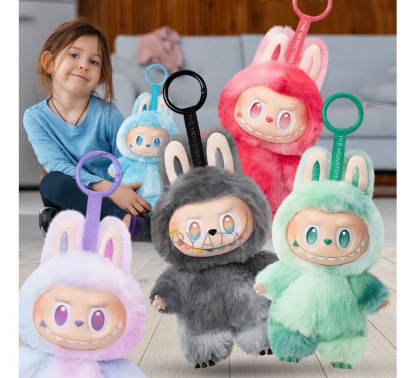М'яка іграшка-брелок Labubu The Monsters кумедна фігурка-сюрприз для дітей Серія №3, 17 см