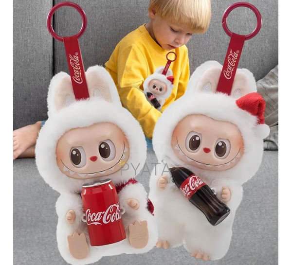 Коллекционная лимитированная фигурка-сюрприз Labubu Лабубу The Monsters, брелок из серии Cola, 17 см