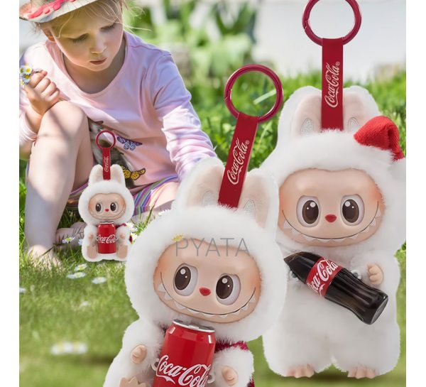 Игрушка-брелок лимитированная коллекция Labubu Лабубу HaveASeat The Monsters, серия Cola, 17 см