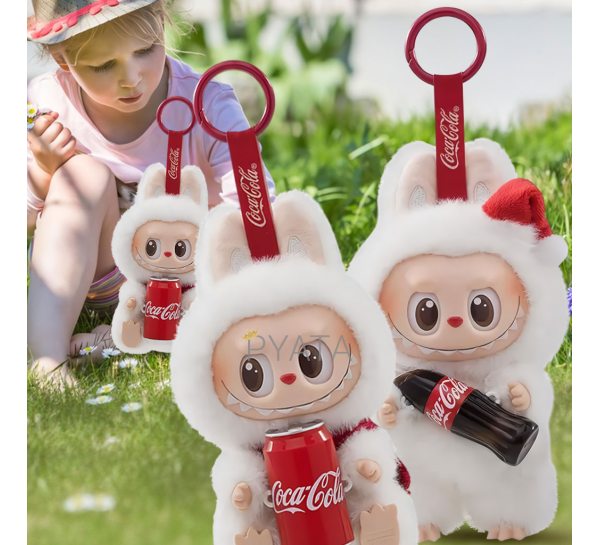 Іграшка-брелок лімітована колекція LabubuHaveASeat The Monsters, серія Cola, 17 см