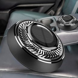 Універсальний портативний автомобільний ароматизатор з сонячною панеллю Electromarnetic Чорний