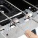  Газовый настольный мангал-гриль 1951 с крышкой и автоматическими шампурами для 6 человек (JS)