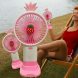 Портативний ручний-настільний вентилятор miniFan 99006-3 (USB-A - DC) Рожевий (YAB)