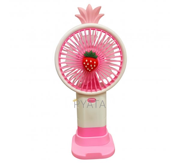 Портативний ручний-настільний вентилятор miniFan 99006-3 (USB-A - DC) Рожевий (YAB)