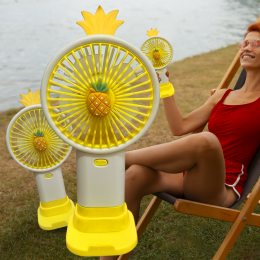 Портативний ручний-настільний вентилятор miniFan 99006-3 (USB-A - DC) Жовтий (YAB)
