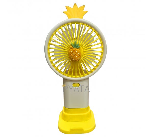 Портативний ручний-настільний вентилятор miniFan 99006-3 (USB-A - DC) Жовтий (YAB)