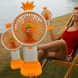 Портативний ручний-настільний вентилятор miniFan 99006-3 (USB-A - DC) Помаранчевий (YAB)