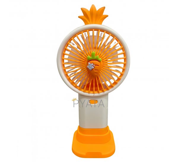 Портативний ручний-настільний вентилятор miniFan 99006-3 (USB-A - DC) Помаранчевий (YAB)
