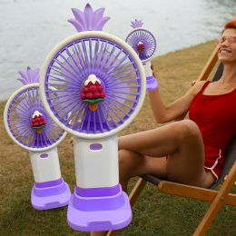 Портативний ручний-настільний вентилятор miniFan 99006-3 (USB-A - DC) Фіолетовий (YAB)