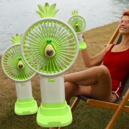 Портативний ручний-настільний вентилятор miniFan 99006-3 (USB-A - DC) Зелений (YAB)