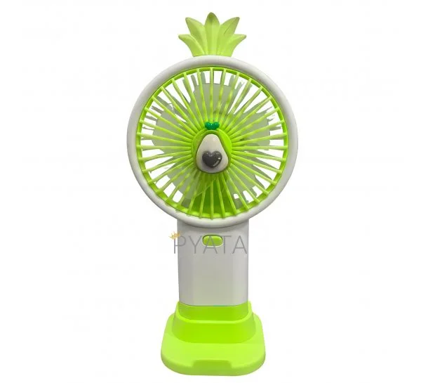 Портативний ручний-настільний вентилятор miniFan 99006-3 (USB-A - DC) Зелений (YAB)