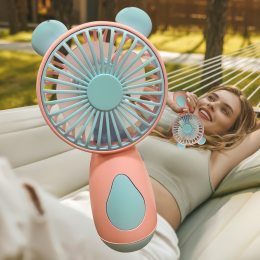 Портативний ручний акумуляторний вентилятор miniFan 99013-2 (USB-A - DC) Рожевий (YAB)