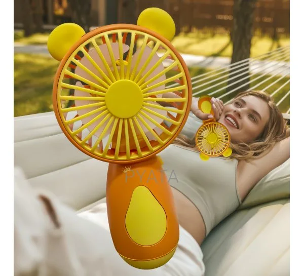 Портативний ручний акумуляторний вентилятор miniFan 99013-2 (USB-A - DC) Помаранчевий (YAB)