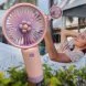 Портативний ручний-настільний вентилятор miniFan 99010-2 (USB-A - DC) Рожевий (YAB)