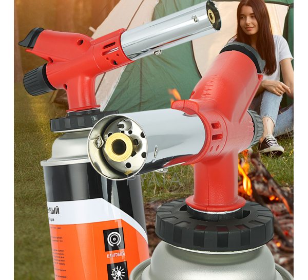 Газовая горелка с пьезозажиганием 1083 Gas Torch №918, 1300°C (JS)