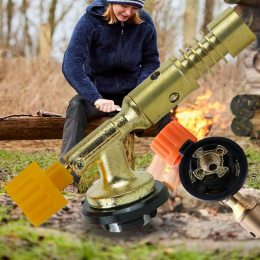 Газовая мощная горелка 921  TQ-2508 из латуни 1250°C, 130 × 42 × 55 мм (JS)