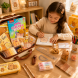 Детский подарочный набор канцелярии Rilakkuma на 55 предметов «Капибара» 55 в 1 Бежевый