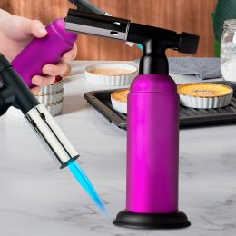 Кухонная газовая горелка-карамелизатор с автоматическим зажиганием BUTANE TORCH BS-850/1907 Фиолетовый (JS)