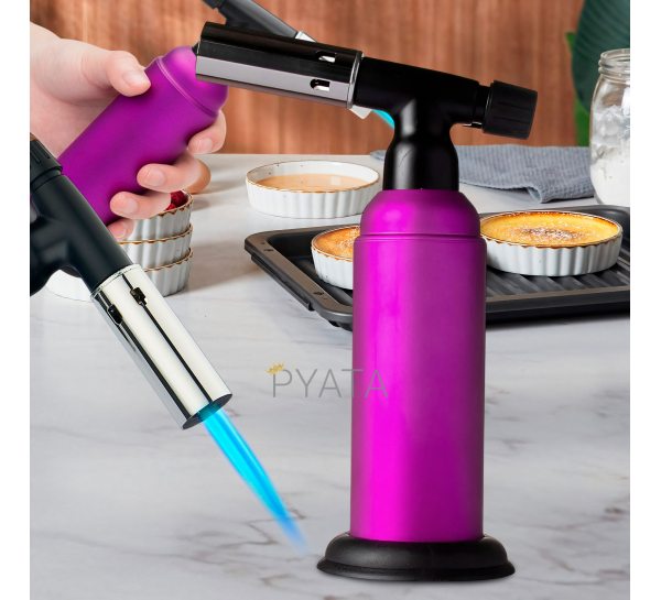 Кухонная газовая горелка-карамелизатор с автоматическим зажиганием BUTANE TORCH BS-850/1907 Фиолетовый (JS)
