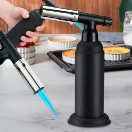 Кухонная газовая горелка-карамелизатор с автоматическим зажиганием BUTANE TORCH BS-850/1907 Черный (JS)