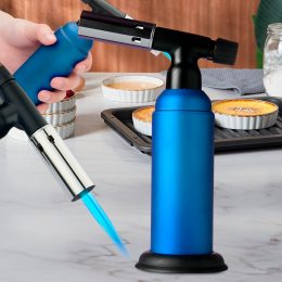 Кухонная газовая горелка-карамелизатор с автоматическим зажиганием BUTANE TORCH BS-850/1907 Синий (JS)
