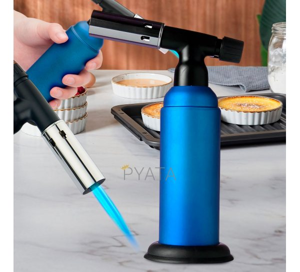 Кухонная газовая горелка-карамелизатор с автоматическим зажиганием BUTANE TORCH BS-850/1907 Синий (JS)