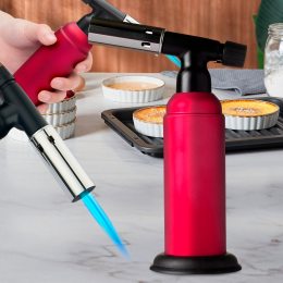 Кухонная газовая горелка-карамелизатор с автоматическим зажиганием BUTANE TORCH BS-850/1907 Красный (JS)