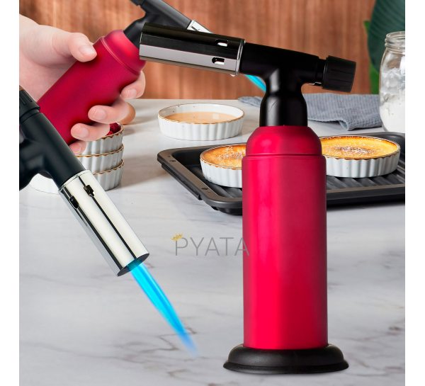 Кухонная газовая горелка-карамелизатор с автоматическим зажиганием BUTANE TORCH BS-850/1907 Красный (JS)