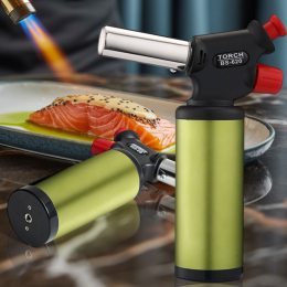 Кондитерская газовая горелка BURNING TORCH BS-620/1433 для фламбирования и карамелизации, Оливковый (JS)