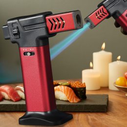 Кондитерская газовая горелка Turbo Torch OL-600/1851, профессиональный карамелизатор 1300 °C, Красный (JS)