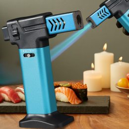 Кондитерская газовая горелка Turbo Torch OL-600/1851, профессиональный карамелизатор 1300 °C, Синий (JS)