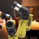 Портативна потужна газова запальничка з п'єзопідпалом та кришкою HONGSHI 1609 Жовтий (JS)
