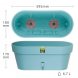 Овальный горшок для цветов с автополиванием «LATINA WINDOW BOX» 17*39,5см, 6,7л Нефрит (DRKJ)