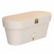 Овальний горщик для квітів з автополиванням «LATINA WINDOW BOX» 17*39,5см, 6,7л Молочний(DRKJ)