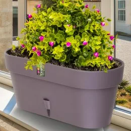 Овальный горшок для цветов с автополиванием «LATINA WINDOW BOX» 17*39,5см, 6,7л Шаде (DRKJ)
