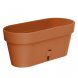 Овальний горщик для квітів з автополиванням «LATINA WINDOW BOX» 17*39,5см, 6,7л Терракот (DRKJ)