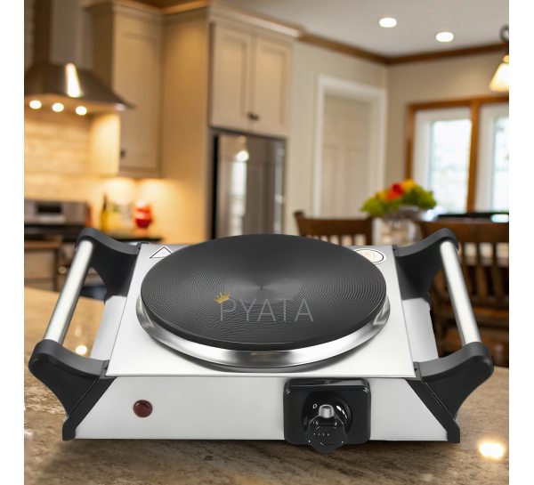 Портативна настільна електрична плита 1 конфорка чувунний диск Star Chef St-8100A/1982 1500 Вт (JS)