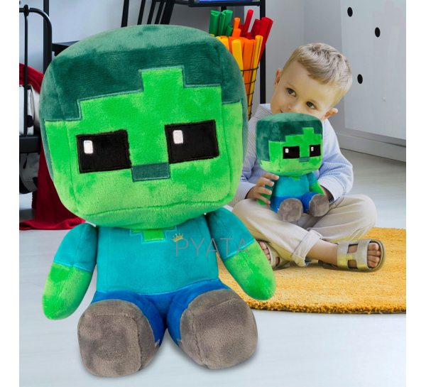 М’яка дитяча іграшка Зомбі з Minecraft Майнкрафт (AX)