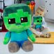 М’яка дитяча іграшка Зомбі з Minecraft Майнкрафт (AX)