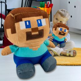 Мягкая детская игрушка Стив из Minecraft Майнкрафт (AX)