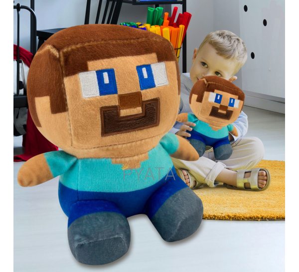 М’яка дитяча іграшка Стів з Minecraft Майнкрафт (AX)