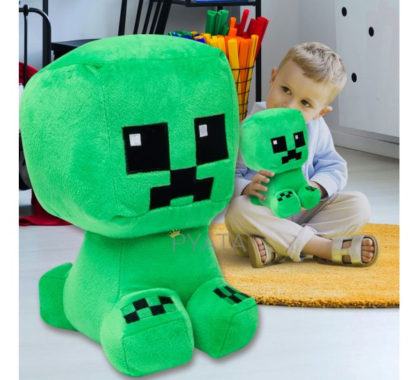 Мягкая детская игрушка Крипер из Minecraft Майнкрафт (AX)
