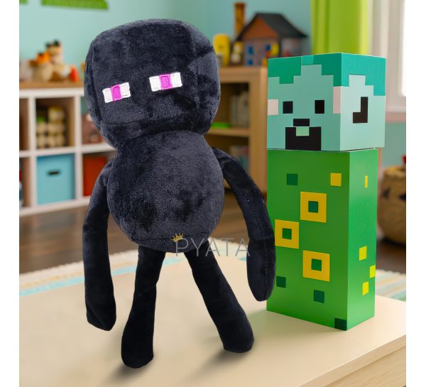 Детская мягкая игрушка-брелок фигурка из игры Minecraft Эндермен (AX)